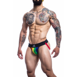 CUT4MEN Jockstrap Stripe Rainbow